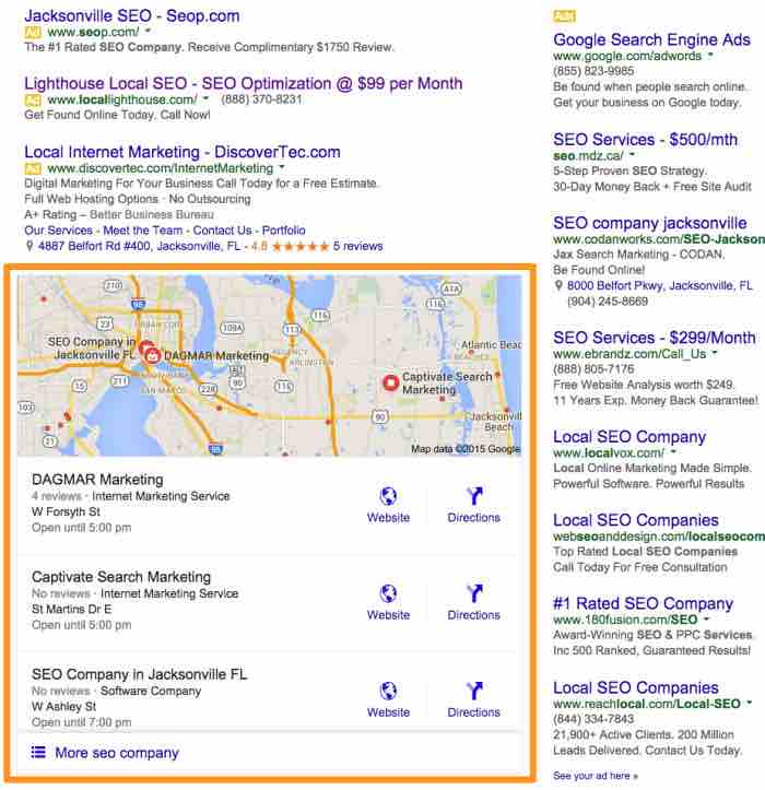 Google puts the squeeze on local search results