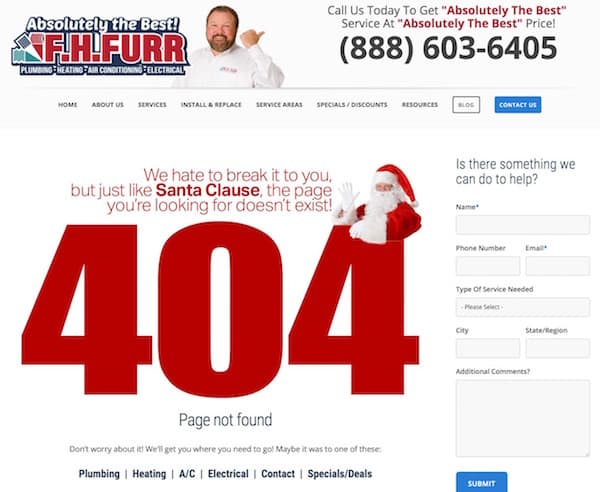 404 Error FHFurr.com