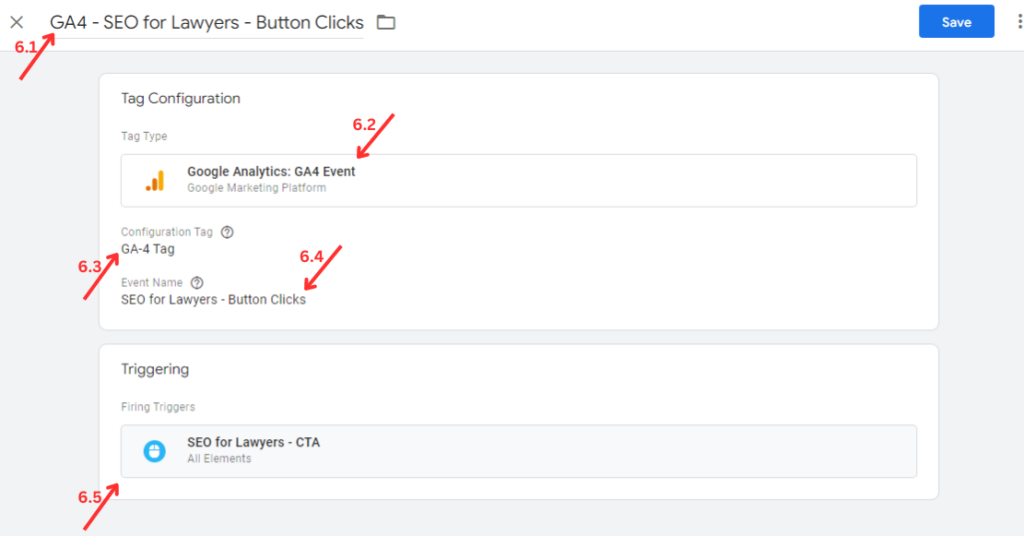 how to track clicks in ga4 with gtm step9