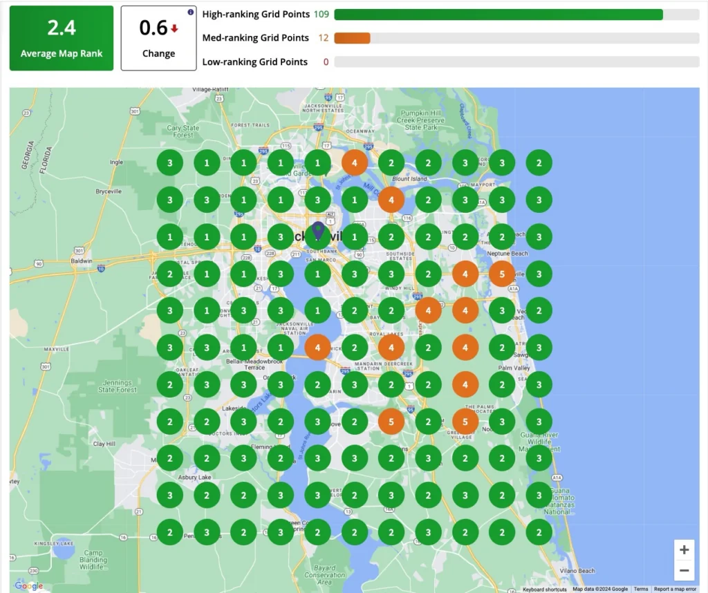 adding keyword to name helps Google Business profile rank better