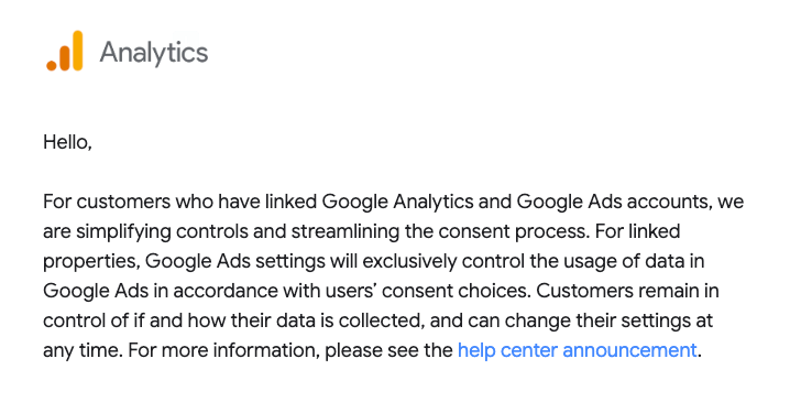 analytics outreach email